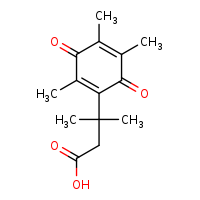 3-methyl-3-(2,4,5-trimethyl-3,6-dioxocyclohexa-1,4-dien-1-yl)butanoic acid