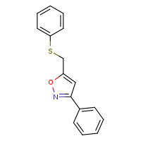 3-phenyl-5-[(phenylsulfanyl)methyl]-1,2-oxazole
