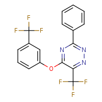 3-phenyl-6-(trifluoromethyl)-5-[3-(trifluoromethyl)phenoxy]-1,2,4-triazine