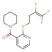 3-(piperidine-1-carbonyl)-2-[(3,4,4-trifluorobut-3-en-1-yl)sulfanyl]pyridine