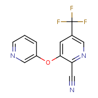3-(pyridin-3-yloxy)-5-(trifluoromethyl)pyridine-2-carbonitrile