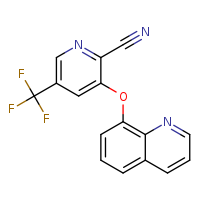 3-(quinolin-8-yloxy)-5-(trifluoromethyl)pyridine-2-carbonitrile