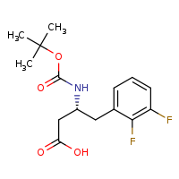 (3R)-3-[(tert-butoxycarbonyl)amino]-4-(2,3-difluorophenyl)butanoic acid