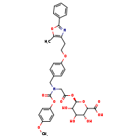 (3R,6R)-3,4,5-trihydroxy-6-({2-[(4-methoxyphenoxycarbonyl)({4-[2-(5-methyl-2-phenyl-1,3-oxazol-4-yl)ethoxy]phenyl}methyl)amino]acetyl}oxy)oxane-2-carboxylic acid