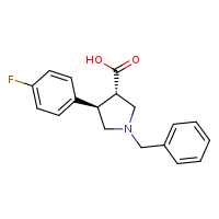 (3S,4R)-1-benzyl-4-(4-fluorophenyl)pyrrolidine-3-carboxylic acid