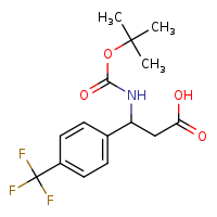 3-[(tert-butoxycarbonyl)amino]-3-[4-(trifluoromethyl)phenyl]propanoic acid