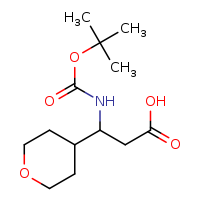 3-[(tert-butoxycarbonyl)amino]-3-(oxan-4-yl)propanoic acid