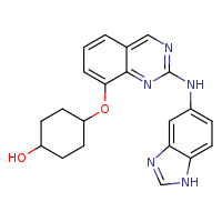 4-{[2-(1H-1,3-benzodiazol-5-ylamino)quinazolin-8-yl]oxy}cyclohexan-1-ol