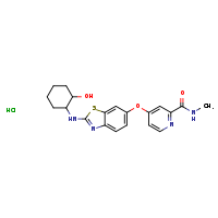 4-({2-[(2-hydroxycyclohexyl)amino]-1,3-benzothiazol-6-yl}oxy)-N-methylpyridine-2-carboxamide hydrochloride