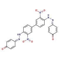 4-(2-{3,3'-dinitro-4'-[2-(4-oxocyclohexa-2,5-dien-1-ylidene)hydrazin-1-yl]-[1,1'-biphenyl]-4-yl}hydrazin-1-ylidene)cyclohexa-2,5-dien-1-one