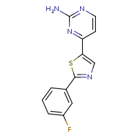 4-[2-(3-fluorophenyl)-1,3-thiazol-5-yl]pyrimidin-2-amine