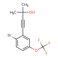 4-[2-bromo-5-(trifluoromethoxy)phenyl]-2-methylbut-3-yn-2-ol