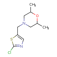 4-[(2-chloro-1,3-thiazol-5-yl)methyl]-2,6-dimethylmorpholine