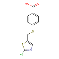 4-{[(2-chloro-1,3-thiazol-5-yl)methyl]sulfanyl}benzoic acid