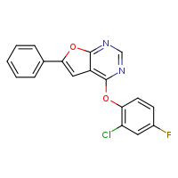 4-(2-chloro-4-fluorophenoxy)-6-phenylfuro[2,3-d]pyrimidine