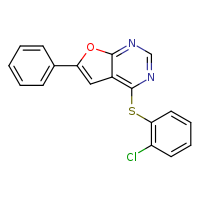 4-[(2-chlorophenyl)sulfanyl]-6-phenylfuro[2,3-d]pyrimidine