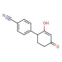 4-(2-hydroxy-4-oxocyclohex-2-en-1-yl)benzonitrile