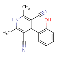 4-(2-hydroxyphenyl)-2,6-dimethyl-1,4-dihydropyridine-3,5-dicarbonitrile