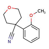 4-(2-methoxyphenyl)oxane-4-carbonitrile
