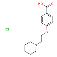 4-[2-(piperidin-1-yl)ethoxy]benzoic acid hydrochloride