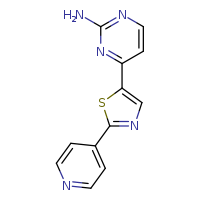 4-[2-(pyridin-4-yl)-1,3-thiazol-5-yl]pyrimidin-2-amine