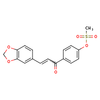 4-[3-(2H-1,3-benzodioxol-5-yl)prop-2-enoyl]phenyl methanesulfonate