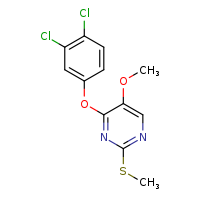 4-(3,4-dichlorophenoxy)-5-methoxy-2-(methylsulfanyl)pyrimidine