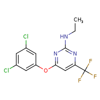 4-(3,5-dichlorophenoxy)-N-ethyl-6-(trifluoromethyl)pyrimidin-2-amine