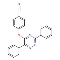 4-[(3,6-diphenyl-1,2,4-triazin-5-yl)oxy]benzonitrile