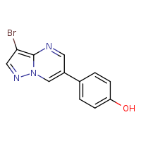 4-{3-bromopyrazolo[1,5-a]pyrimidin-6-yl}phenol