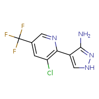 4-[3-chloro-5-(trifluoromethyl)pyridin-2-yl]-1H-pyrazol-3-amine