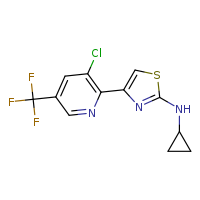 4-[3-chloro-5-(trifluoromethyl)pyridin-2-yl]-N-cyclopropyl-1,3-thiazol-2-amine