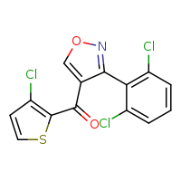 4-(3-chlorothiophene-2-carbonyl)-3-(2,6-dichlorophenyl)-1,2-oxazole
