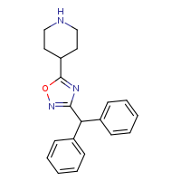 4-[3-(diphenylmethyl)-1,2,4-oxadiazol-5-yl]piperidine