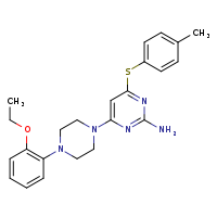 4-[4-(2-ethoxyphenyl)piperazin-1-yl]-6-[(4-methylphenyl)sulfanyl]pyrimidin-2-amine