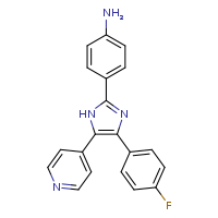 4-[4-(4-fluorophenyl)-5-(pyridin-4-yl)-1H-imidazol-2-yl]aniline