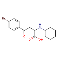 4-(4-bromophenyl)-2-(cyclohexylamino)-4-oxobutanoic acid