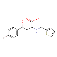 4-(4-bromophenyl)-4-oxo-2-[(thiophen-2-ylmethyl)amino]butanoic acid