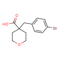 4-[(4-bromophenyl)methyl]oxane-4-carboxylic acid