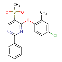 4-(4-chloro-2-methylphenoxy)-5-methanesulfonyl-2-phenylpyrimidine