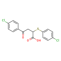 4-(4-chlorophenyl)-2-[(4-chlorophenyl)sulfanyl]-4-oxobutanoic acid