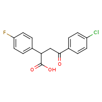 4-(4-chlorophenyl)-2-(4-fluorophenyl)-4-oxobutanoic acid
