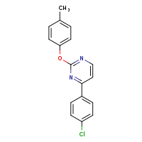 4-(4-chlorophenyl)-2-(4-methylphenoxy)pyrimidine