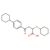 4-(4-cyclohexylphenyl)-2-(cyclohexylsulfanyl)-4-oxobutanoic acid