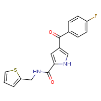 4-(4-fluorobenzoyl)-N-(thiophen-2-ylmethyl)-1H-pyrrole-2-carboxamide