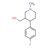 [4-(4-fluorophenyl)-1-methylpiperidin-3-yl]methanol