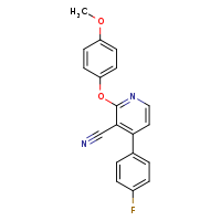 4-(4-fluorophenyl)-2-(4-methoxyphenoxy)pyridine-3-carbonitrile