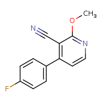 4-(4-fluorophenyl)-2-methoxypyridine-3-carbonitrile