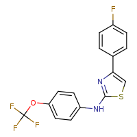 4-(4-fluorophenyl)-N-[4-(trifluoromethoxy)phenyl]-1,3-thiazol-2-amine