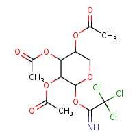 4,5-bis(acetyloxy)-2-[(2,2,2-trichloroethanimidoyl)oxy]oxan-3-yl acetate
